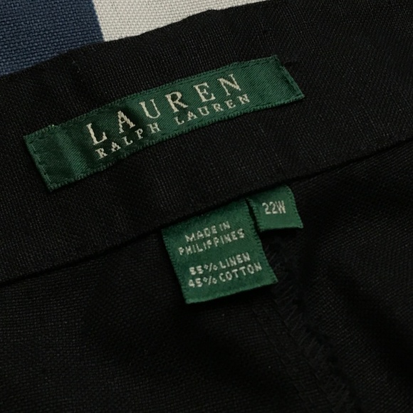 Lauren Ralph Lauren Cargo Shorts Black Plus Size - Picture 4 of 8